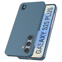 Load image into Gallery viewer, Punkcase Galaxy S25 Plus Carbon Fiber Case [AramidShield Series] Ultra Slim &amp; Light Kevlar [Blue]
