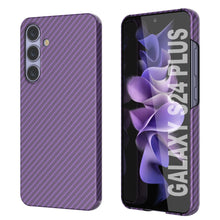 Load image into Gallery viewer, Galaxy S24 Plus Case, Punkcase CarbonShield, Heavy Duty &amp; Ultra Thin Cover [shockproof][non slip] [Purple]
