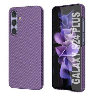 Galaxy S24 Plus Case, Punkcase CarbonShield, Heavy Duty & Ultra Thin Cover [shockproof][non slip] [Purple]