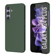 Load image into Gallery viewer, Galaxy S24 Plus Case, Punkcase CarbonShield, Heavy Duty &amp; Ultra Thin Cover [shockproof][non slip] [Dark Green]
