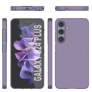 Galaxy S24 Plus Case, Punkcase CarbonShield, Heavy Duty & Ultra Thin Cover [shockproof][non slip] [Lilac]