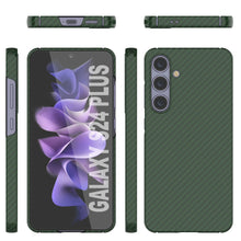 Load image into Gallery viewer, Galaxy S24 Plus Case, Punkcase CarbonShield, Heavy Duty &amp; Ultra Thin Cover [shockproof][non slip] [Dark Green]
