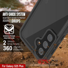 Load image into Gallery viewer, Galaxy S25+ Plus Waterproof Case PunkCase StudStar Black Thin 6.7ft Underwater IP68 Shock/Snow Proof
