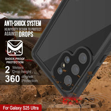 Load image into Gallery viewer, Galaxy S25 Ultra Waterproof Case PunkCase StudStar Black Thin 6.6ft Underwater IP68 Shock/Snow Proof
