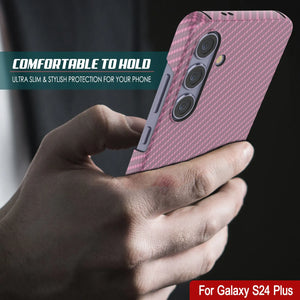 Galaxy S24 Plus Case, Punkcase CarbonShield, Heavy Duty & Ultra Thin Cover [shockproof][non slip] [Pink]