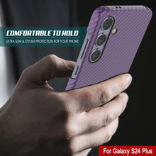 Load image into Gallery viewer, Galaxy S24 Plus Case, Punkcase CarbonShield, Heavy Duty &amp; Ultra Thin Cover [shockproof][non slip] [Purple]
