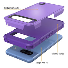 Load image into Gallery viewer, PunkCase Google Pixel 9 Pro XL Case, [Spartan 2.0 Series] Clear Rugged Heavy Duty Cover W/Built in Screen Protector [Purple]
