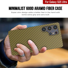 Load image into Gallery viewer, Punkcase Galaxy S25 Ultra Carbon Fiber Case [AramidShield Series] Ultra Slim &amp; Light Kevlar [Rose]
