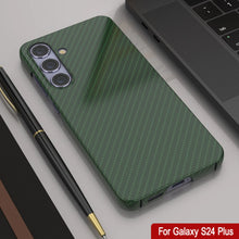 Load image into Gallery viewer, Galaxy S24 Plus Case, Punkcase CarbonShield, Heavy Duty &amp; Ultra Thin Cover [shockproof][non slip] [Dark Green]
