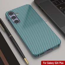 Load image into Gallery viewer, Galaxy S24 Plus Case, Punkcase CarbonShield, Heavy Duty &amp; Ultra Thin Cover [shockproof][non slip] [Teal]
