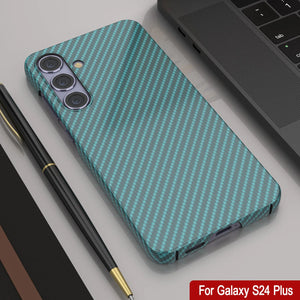 Galaxy S24 Plus Case, Punkcase CarbonShield, Heavy Duty & Ultra Thin Cover [shockproof][non slip] [Teal]