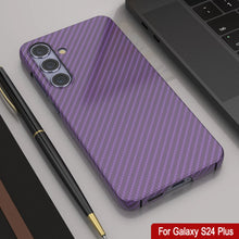 Load image into Gallery viewer, Galaxy S24 Plus Case, Punkcase CarbonShield, Heavy Duty &amp; Ultra Thin Cover [shockproof][non slip] [Purple]
