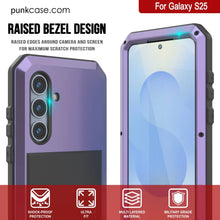 Load image into Gallery viewer, Galaxy S25 Metal Case, Heavy Duty Military Grade Armor Cover [shock proof] Full Body Hard [Purple]
