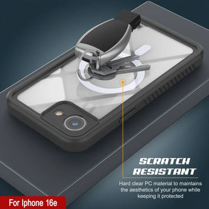 iPhone 16e Waterproof Case, Punkcase [Extreme Mag Series] Armor Cover W/ Built In Screen Protector [Blue]