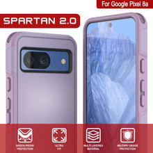 Load image into Gallery viewer, PunkCase Google Pixel 9 Pro XL Case, [Spartan 2.0 Series] Clear Rugged Heavy Duty Cover W/Built in Screen Protector [Lilac]
