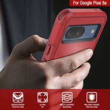 Load image into Gallery viewer, PunkCase Google Pixel 9 Pro XL Case, [Spartan 2.0 Series] Clear Rugged Heavy Duty Cover W/Built in Screen Protector [Red]
