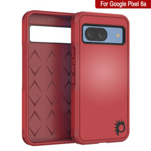 Load image into Gallery viewer, PunkCase Google Pixel 9 Case, [Spartan 2.0 Series] Clear Rugged Heavy Duty Cover W/Built in Screen Protector [Red]
