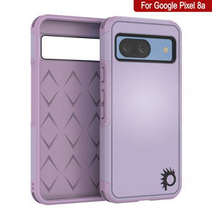 PunkCase Google Pixel 9 Case, [Spartan 2.0 Series] Clear Rugged Heavy Duty Cover W/Built in Screen Protector [Lilac]