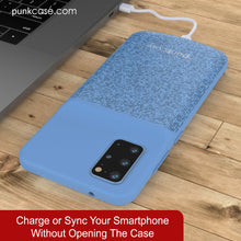 Load image into Gallery viewer, PunkJuice S20+ Plus Battery Case Patterned Blue - Fast Charging Power Juice Bank with 6000mAh
