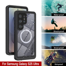 Load image into Gallery viewer, Galaxy S25 Ultra Waterproof Case, Punkcase [Extreme Mag Series] Armor Cover W/ Built In Screen Protector [Black]
