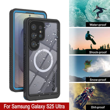 Load image into Gallery viewer, Galaxy S25 Ultra Waterproof Case, Punkcase [Extreme Mag Series] Armor Cover W/ Built In Screen Protector [Blue]
