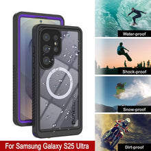 Load image into Gallery viewer, Products Galaxy S25 Ultra Waterproof Case, Punkcase [Extreme Mag Series] Armor Cover W/ Built In Screen Protector [Purple]
