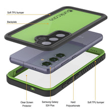 Load image into Gallery viewer, Galaxy S24+ Plus Waterproof Case PunkCase StudStar Light Green Thin 6.7ft Underwater IP68 ShockProof
