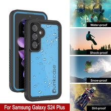 Load image into Gallery viewer, Galaxy S24+ Plus Waterproof Case PunkCase StudStar Light Blue Thin 6.7ft Underwater IP68 ShockProof
