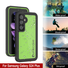 Load image into Gallery viewer, Galaxy S24+ Plus Waterproof Case PunkCase StudStar Light Green Thin 6.7ft Underwater IP68 ShockProof
