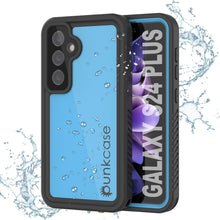 Load image into Gallery viewer, Galaxy S24+ Plus Waterproof Case PunkCase StudStar Light Blue Thin 6.7ft Underwater IP68 ShockProof
