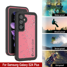 Load image into Gallery viewer, Galaxy S24+ Plus Waterproof Case PunkCase StudStar Pink Thin 6.7ft Underwater IP68 Shock/Snow Proof
