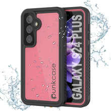 Load image into Gallery viewer, Galaxy S24+ Plus Waterproof Case PunkCase StudStar Pink Thin 6.7ft Underwater IP68 Shock/Snow Proof
