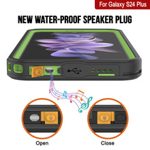 Load image into Gallery viewer, Galaxy S24+ Plus Waterproof Case PunkCase StudStar Light Green Thin 6.7ft Underwater IP68 ShockProof
