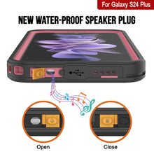 Load image into Gallery viewer, Galaxy S24+ Plus Waterproof Case PunkCase StudStar Pink Thin 6.7ft Underwater IP68 Shock/Snow Proof
