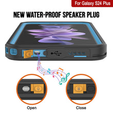 Load image into Gallery viewer, Galaxy S24+ Plus Waterproof Case PunkCase StudStar Light Blue Thin 6.7ft Underwater IP68 ShockProof
