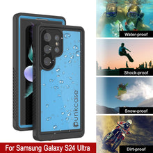 Load image into Gallery viewer, Galaxy S24 Ultra Waterproof Case PunkCase StudStar Light Blue Thin 6.6ft Underwater IP68 ShockProof
