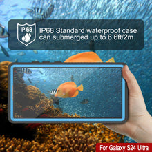 Load image into Gallery viewer, Galaxy S24 Ultra Waterproof Case PunkCase StudStar Light Blue Thin 6.6ft Underwater IP68 ShockProof
