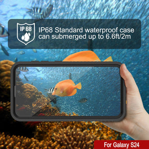 Galaxy S24 Waterproof Case PunkCase StudStar Clear Thin 6.2ft Underwater IP68 Shock/Snow Proof