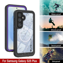 Load image into Gallery viewer, Galaxy S25 Plus Waterproof Case, Punkcase [Extreme Mag Series] Armor Cover W/ Built In Screen Protector [Purple]
