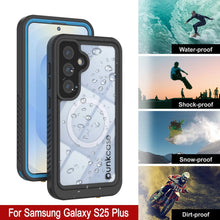 Load image into Gallery viewer, Galaxy S25 Plus Waterproof Case, Punkcase [Extreme Mag Series] Armor Cover W/ Built In Screen Protector [Blue]
