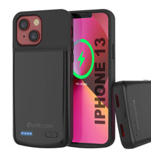 Load image into Gallery viewer, iPhone 13 Battery Case, PunkJuice 4800mAH Fast Charging Power Bank W/ Screen Protector | [Black]
