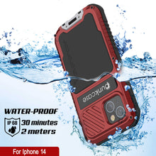 Load image into Gallery viewer, iPhone 16 Metal Extreme 3.0 Series Aluminum Waterproof Case IP68 W/Buillt in Screen Protector &amp; Kickstand [Red]
