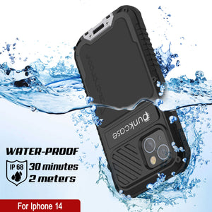 iPhone 16 Metal Extreme 3.0 Series Aluminum Waterproof Case IP68 W/Buillt in Screen Protector & Kickstand [Blue]