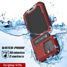 Load image into Gallery viewer, iPhone 16 Pro Metal Extreme 3.0 Series Aluminum Waterproof Case IP68 W/Buillt in Screen Protector &amp; Kickstand [Red]
