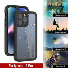 Load image into Gallery viewer, iPhone 16 Pro Waterproof IP68 Case, Punkcase [Clear] [StudStar Series] [Slim Fit] [Dirtproof]
