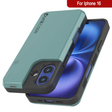 Load image into Gallery viewer, iPhone 16 Battery Case, PunkJuice 5000mAH Fast Charging MagSafe Power Bank W/ Screen Protector | [Teal]
