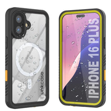 Load image into Gallery viewer, iPhone 16 Plus Waterproof Case, Punkcase [Extreme Mag Series] Armor Cover W/ Built In Screen Protector [Yellow]
