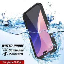 Load image into Gallery viewer, iPhone 16 Plus Waterproof Case, Punkcase [Extreme Mag Series] Armor Cover W/ Built In Screen Protector [Black]
