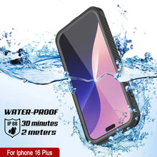 Load image into Gallery viewer, iPhone 16 Plus Waterproof Case, Punkcase [Extreme Mag Series] Armor Cover W/ Built In Screen Protector [Grey]
