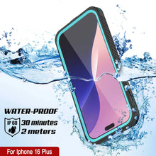 Load image into Gallery viewer, iPhone 16 Plus Waterproof Case, Punkcase [Extreme Mag Series] Armor Cover W/ Built In Screen Protector [Teal]
